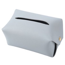 오션리브 홈 화장실 자동차 가죽 티슈 커버, 회색, 1개