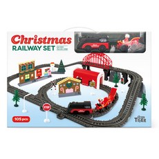 MY LITTLE TIGER 聖誕火車電動玩具套組, 混合色, 1個