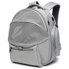 Spacecat 寵物圓形後背式外出包, 灰色