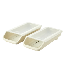 Modern House 韓國製滑動雞蛋托盤, 白色