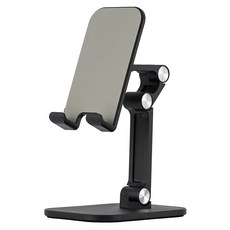 니트니 접이식 각도조절 스마트폰 / 태블릿 4단 멀티앵글 거치대 MULTI ANGLE, 블랙(MULTI ANGLE_BK), 1개