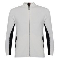 FERRA US 男士側邊拼色針織高爾夫開襟衫 COF34R6023