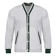 FERRA US 男士線條配色梭織高爾夫開襟衫 CGF3OFU6010