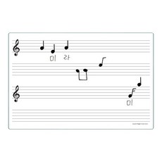 고무자석 학습보드 오선지 A