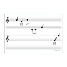橡膠磁鐵五線譜學習板 A