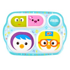 LILFANT 淘氣小企鵝印花5格分隔餐盤, 1個, 混色, 單品