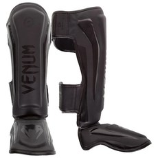 VENUM Elite 踢拳道護脛, 黑色 + 黑色