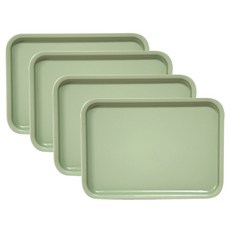 粉彩麥稈托盤, 4個, 粉彩萊姆