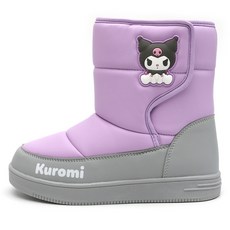 ShoelaMode 童款可愛酷洛米內刷毛保暖中筒靴