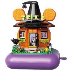 LIN07 미니블럭 호박하우스 663013LI, 혼합색상, 1개