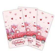 Market Pio家庭派對愛心一次性桌布 款式1, 1個, 3個