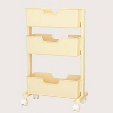 보노하우스 로만 슬림 3단 트롤리, 버터, 1개
