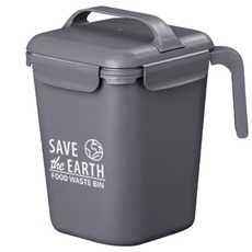 廚房大師 廚餘垃圾桶 4.5L, 1個, 灰色