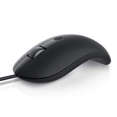 DELL Technologies 戴爾 指紋識別有線光學滑鼠 MS819c, 黑色