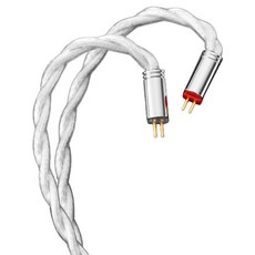 QoA Whisky 可更換插頭式 客製 2-pin 耳機線 0.78mm, 白色, 單一商品