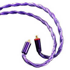 QoA Whiskey 可替換插頭客製化MMCX耳機線, 單一商品, 紫色