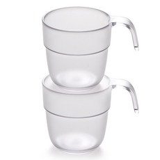 NIneware Pure 把手杯, 透明, 2個