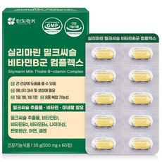 터치럭키 실리마린 밀크씨슬 비타민B군 컴플렉스 영양제 30g, 60정, 1개