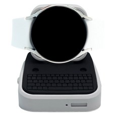 SPACE SHIELD Galaxy Watch 充電座相容 復古支架, 灰色