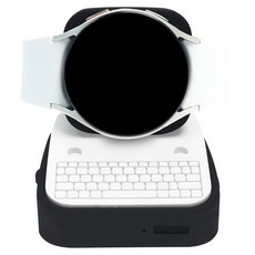 SPACE SHIELD Galaxy Watch 充電座相容 復古支架, 黑色