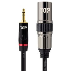 솔탑 국산 3.5 스테레오 TO XLR 수 케이블, SOLTOP-1580(40m), 혼합색상, 1개