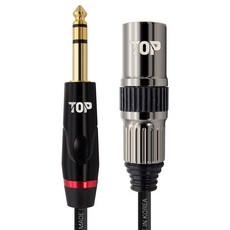 솔탑 국산 5.5 스테레오 TO XLR 수 케이블, SOLTOP-1672(50m), 혼합색상, 1개