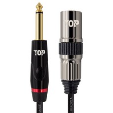 솔탑 국산 5.5 모노 TO XLR 수 케이블, SOLTOP-1624(2m), 혼합색상