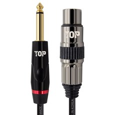 솔탑 국산 5.5 모노 TO XLR 암 케이블, SOLTOP-1620(50m), 혼합색상