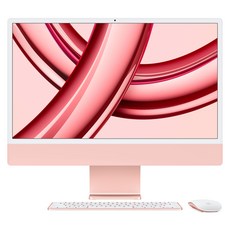Apple 2023 아이맥 24 M3, 핑크, 16GB, 256GB, MAC OS, Z19M00050