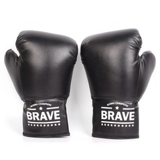 THEBRAVE 基本款練習拳擊手套雙手一組, 1套, BLACK