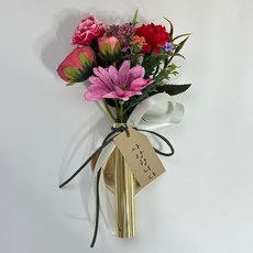 FondantFlower 納骨塔黏貼式花束, 紅色乒乓菊, 1個