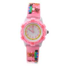 KIDSQUARE 兒童款3D印刷果凍手錶 Grizzly