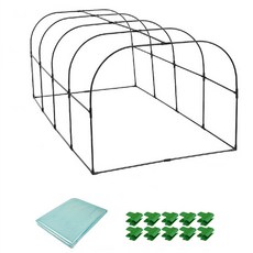 Morningscent 組裝式家用迷你溫室 塑膠溫室 80 x 200 x 80 cm, 1個