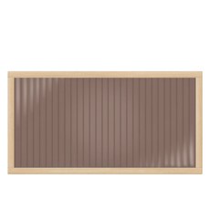 타공판닷컴 클리어 아일랜드 폴리카보네이트 파티션 세로 600 x 120 x 300 mm, 네추럴 + 브라운
