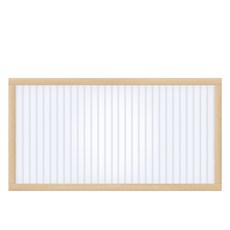 타공판닷컴 클리어 아일랜드 폴리카보네이트 파티션 세로 600 x 120 x 300 mm, 네추럴 + 오팔화이트