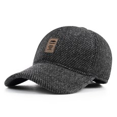 Whitewolf 附耳罩鴨舌防寒帽, 黑色