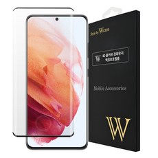 더블유케이스 4D 풀커버 강화유리 액정보호필름 + 크리너 KIT 세트, 1세트