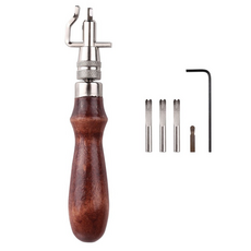 Kohimo 皮革工藝 DIY 削邊器 壓線器 7件組 3W195, 混合色, 1套