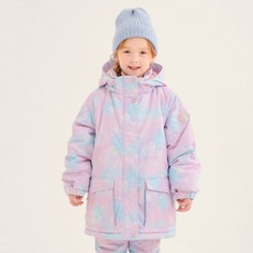 JELISPOON 女童款渲染愛心滑雪外套