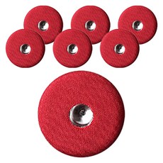 동대문단추왕 싸개 스냅 똑딱이 단추 2종세트 15mm, 레드, 7세트