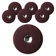 ButtonKing 包布啪鈕 按扣 21mm, 酒紅色, 7個