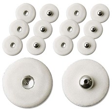 ButtonKing 包布按扣套裝 28mm, 7個, 淺米色