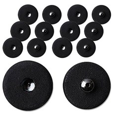 ButtonKing 包布按扣套裝 28mm, 7個, 黑色