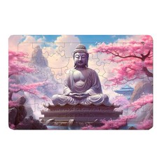 PuzzleGallery Atypical Piece佛像木質拼圖, 1個, 40件