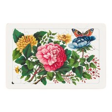 木板拼圖 蝴蝶和牡丹花款, 1個, 40件