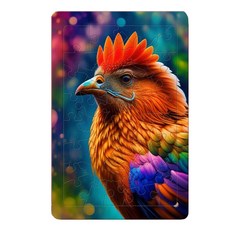 PuzzleGallery 木製不規則益智拼圖 華麗羽毛雞, 1個, 40件