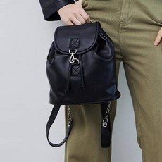 GO-CCE 女用Lubo鏈條後揹包 GK263K, 黑色