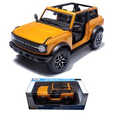Maisto 1:18 福特 Bronco Badlands 越野車壓鑄模型, 橘色