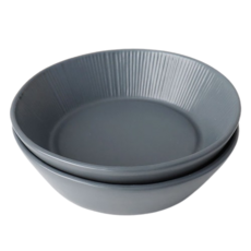 Bloom at home Stresha 大號小菜碟, 暗灰色, 2個