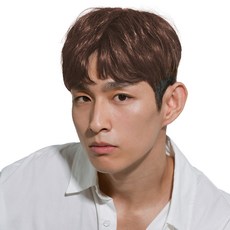 自然層疊增量式假髮, 1個, 棕色混合